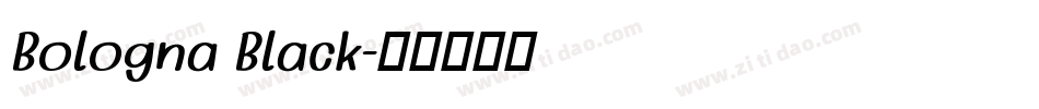 Bologna Black字体转换